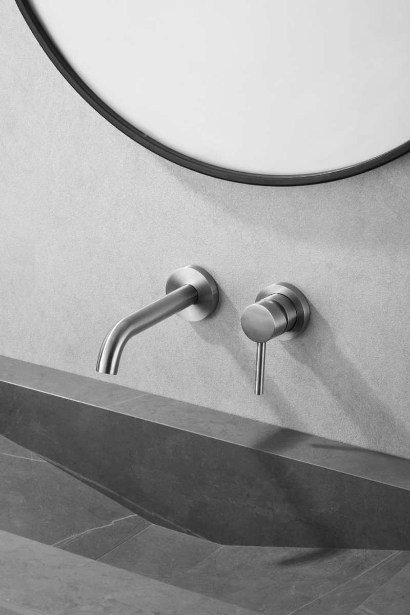 Saniclear Exclusive 304-RVS inbouw wastafelkraan eenhendel