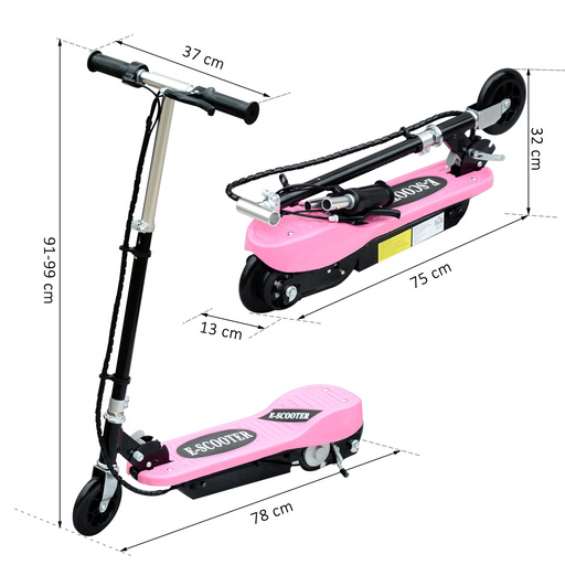 Patinete elétrico dobrável Homcom