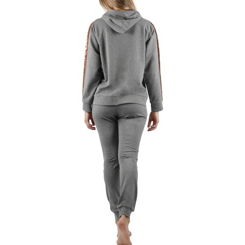 Admas - Pijama de interior pantalón top con capucha Minnie Sequins Gris