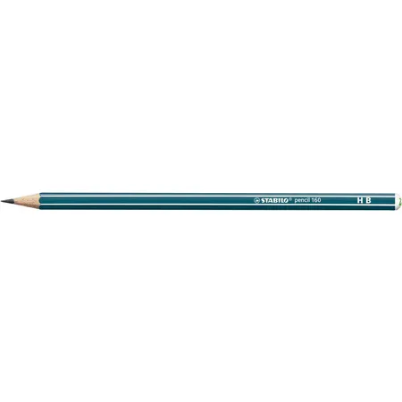 Bleistift - STABILO pencil 160 in petrol - Einzelstift - Härtegrad HB