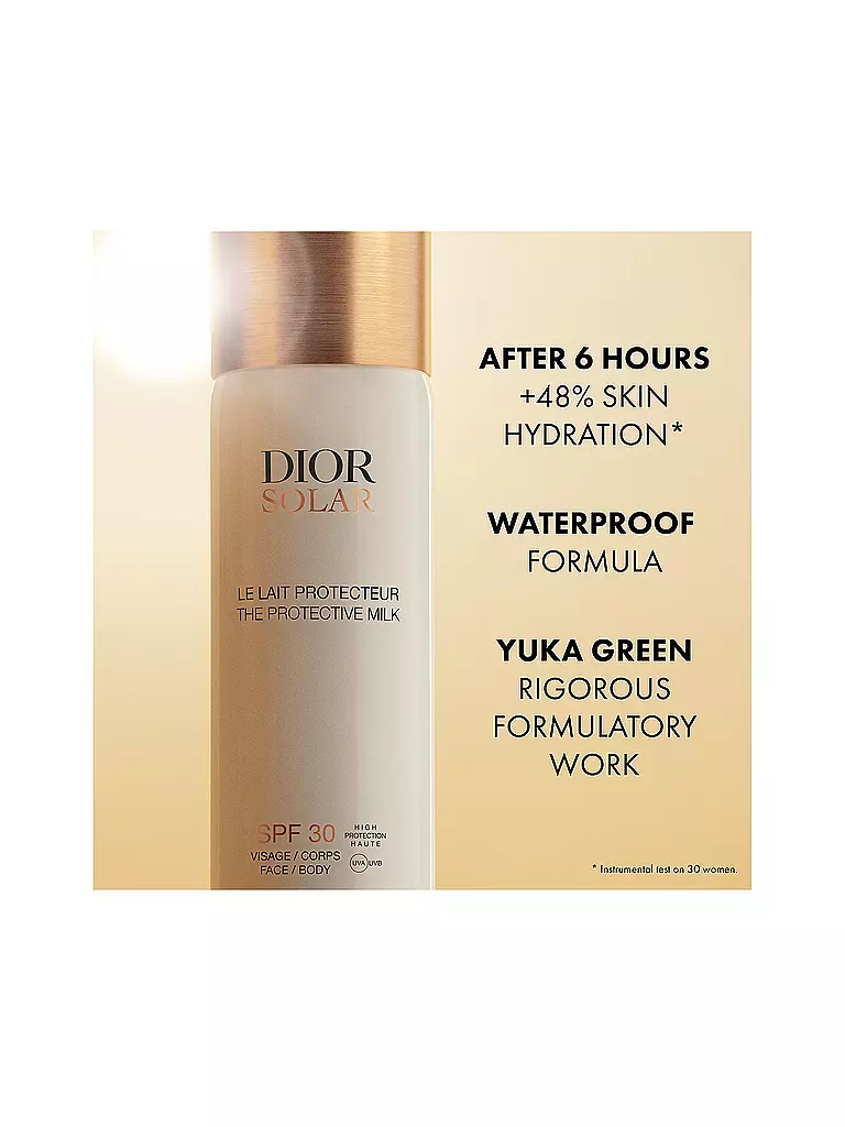 DIOR Sonnenpflege - Dior Solar Le Lait Protecteur Visage et Corps SPF 30 125ml keine Farbe
