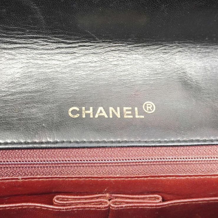 Chanel Vintage Chanel Wallet On Chain Black
