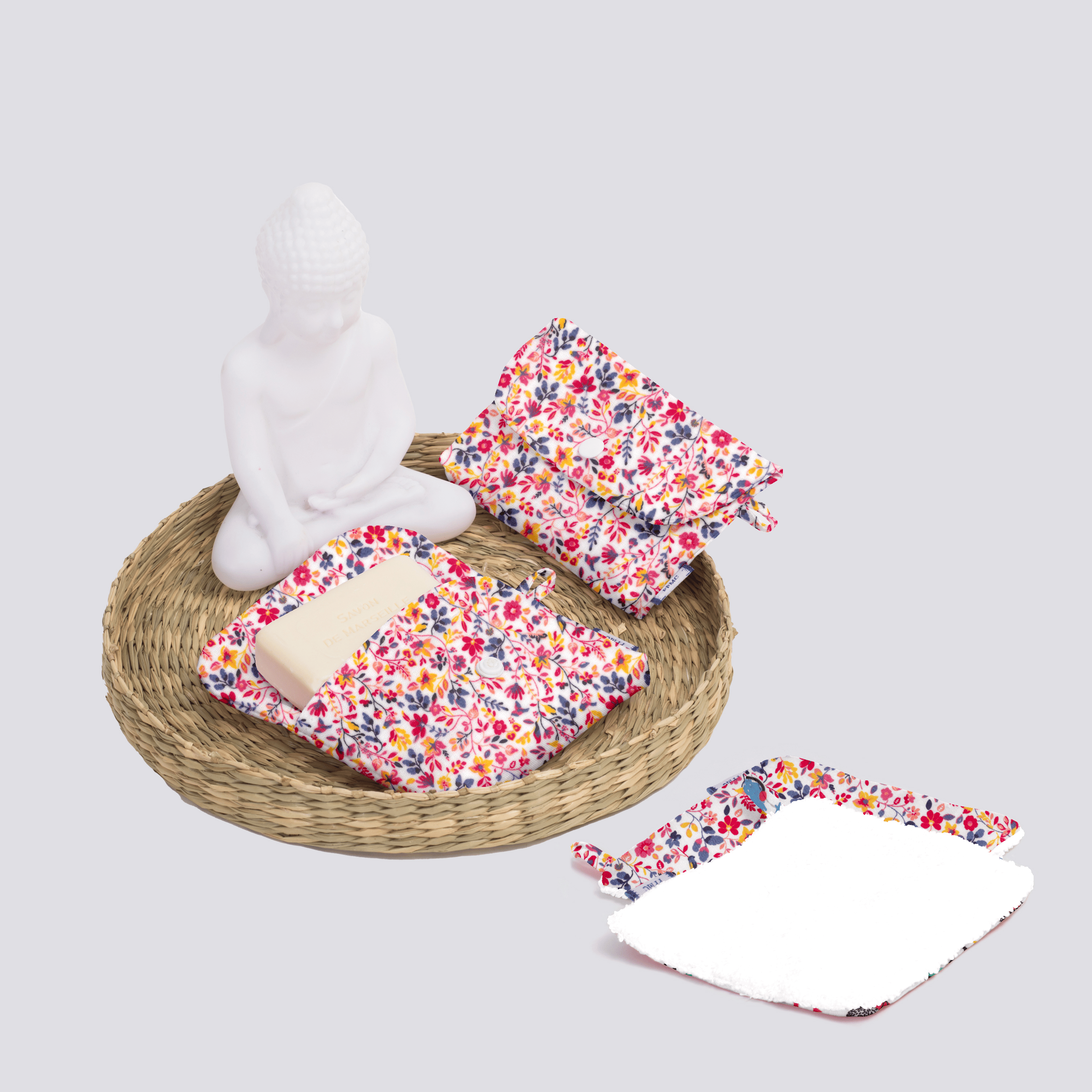 Carré Démaquillant Lavable Lianes Printanieres