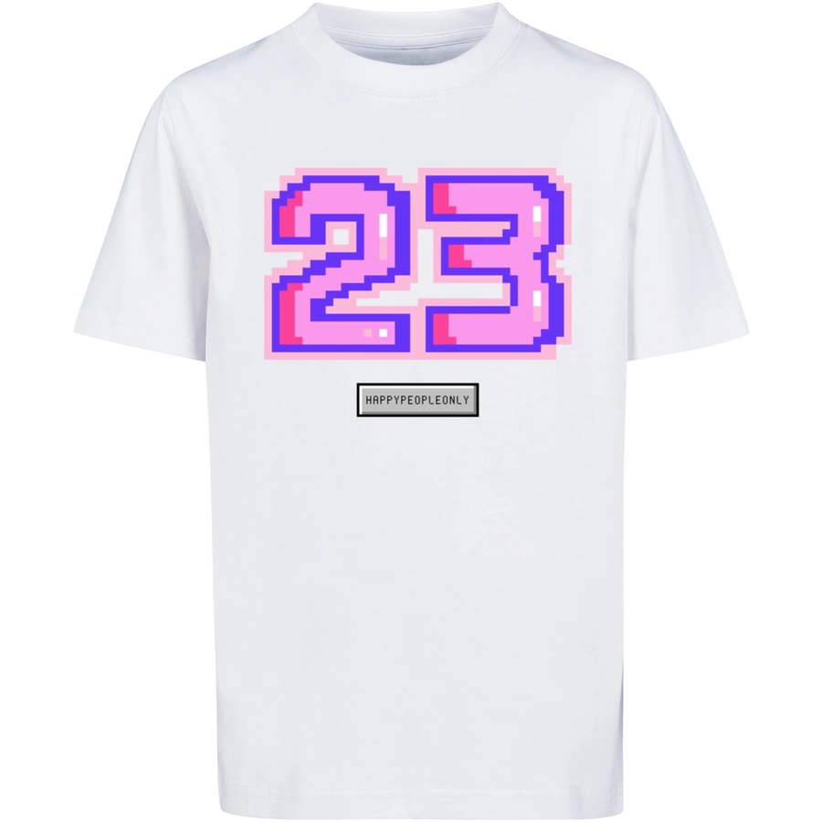 F4NT4STIC T-Shirt Pixel 23 pink weiß