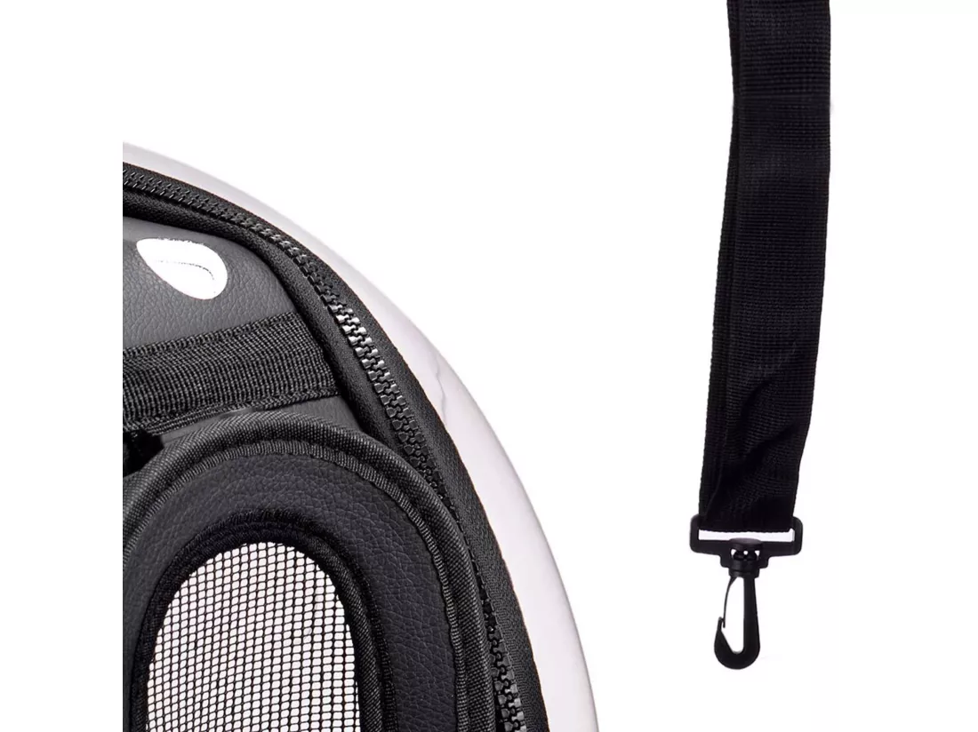 Sac de transport pour animaux en polyester noir 37x7,5x22cm