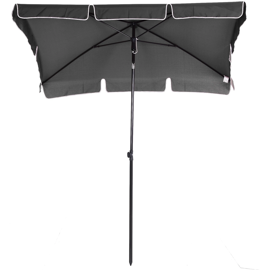 Outsunny Gartenschirm knickbar grau