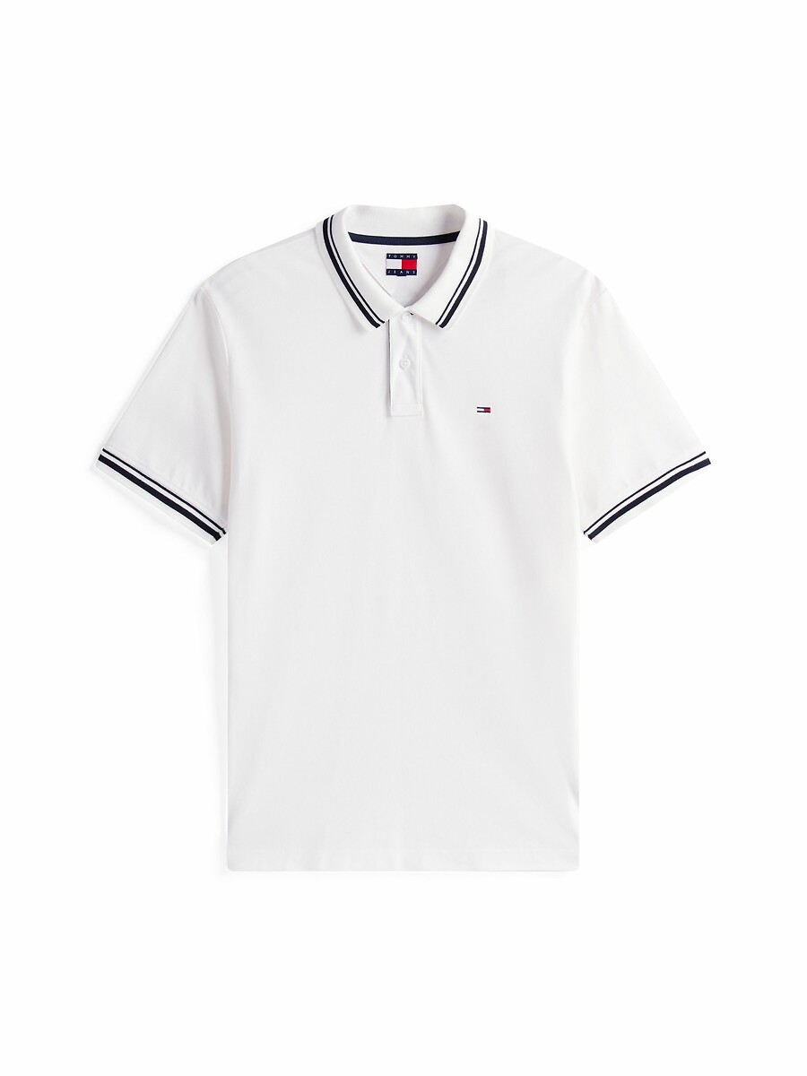 TOMMY JEANS<br>Camisa polo clássica com gola contrastante