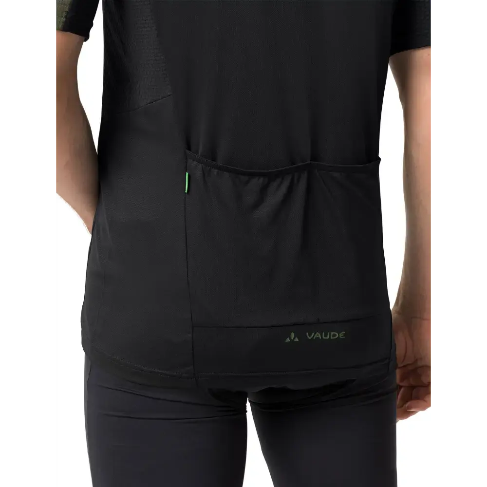 VAUDE Kuro II MTB Fietsshirt Korte Mouwen Zwart/Groen Heren