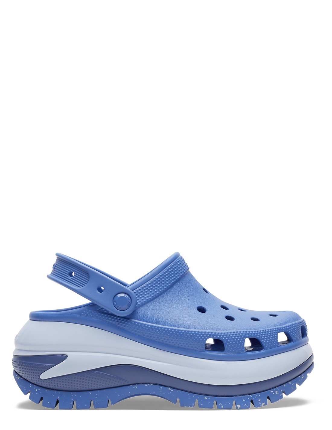 crocs Sabots Compensés Femme Mega Crush Clog emb Bleu