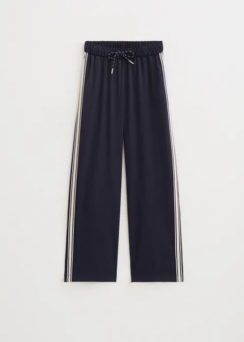 Trackpants met streep blauw (BLW.D)
