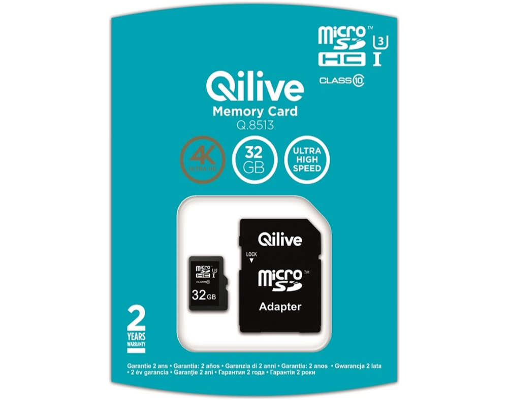 CARTÃO MEMÓRIA MSD QILIVE 32GB EKMSDM32GHC10QL2