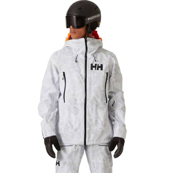 Veste de ski HELLY HANSEN SOGN SHELL 2.0 JACKET GREY FOG SNOW