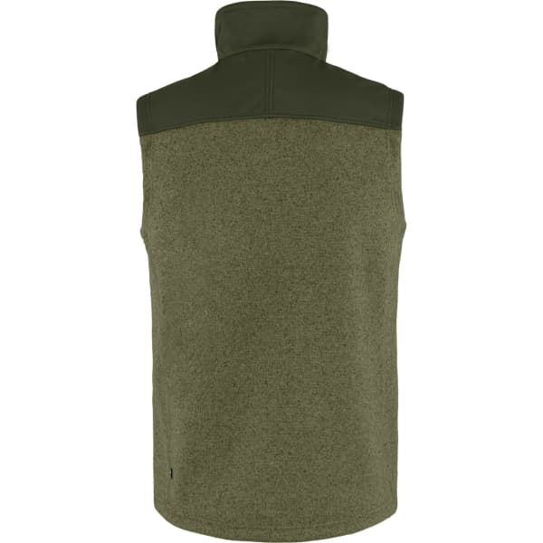 Veste polaire randonnée FJALLRAVEN BUCK FLEECE VEST M LAUREL GREEN-DEEP FOREST