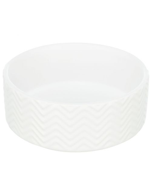 Trixie Voer\/Waterbak - Kattenvoerbak - ø13 cm Wit