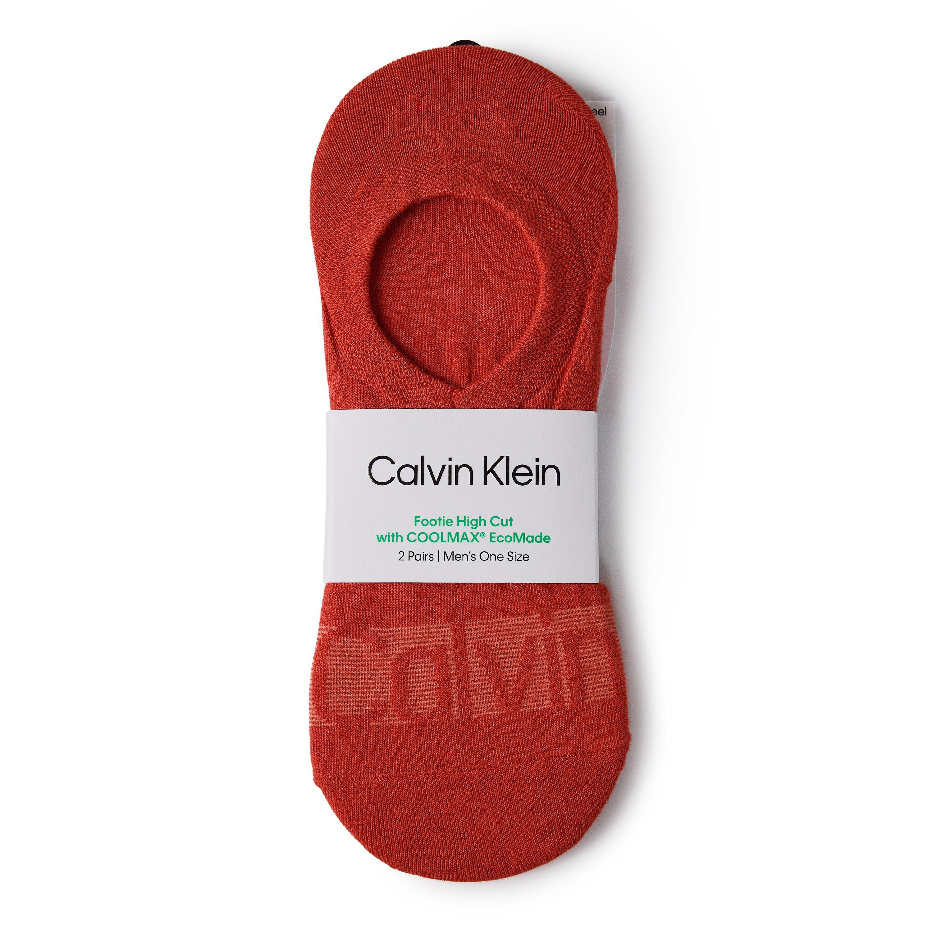 Calvin Klein 2 Pack Footie High Cut Socks