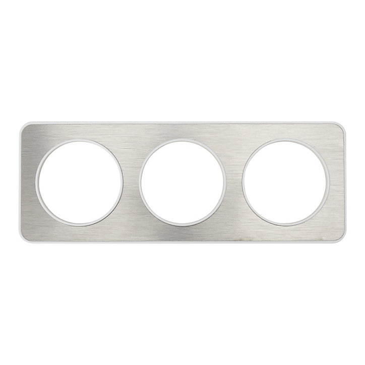 Plaque de finition triple Jacobsen Espen inox