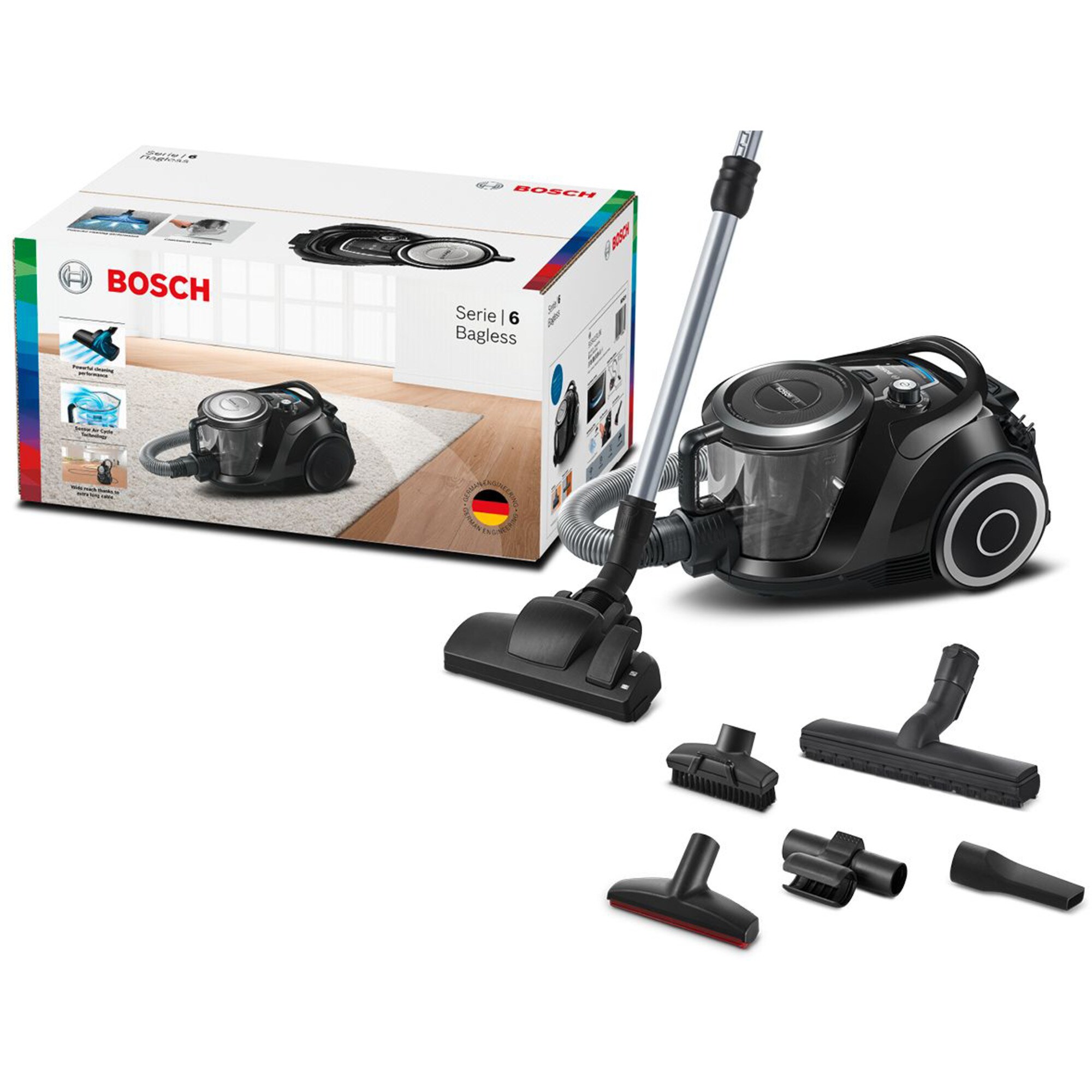 Bosch Bodenstaubsauger Serie 6 BGC41XSIL