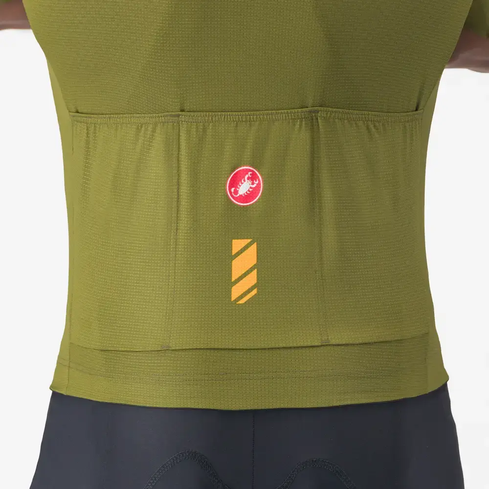 Castelli Unlimited Entrata 3 Fietsshirt Korte Mouwen Groen Heren
