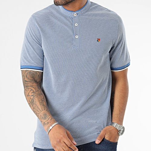 Lot De 2 Polo Manches Courtes Win Mao Beige Clair Bleu Clair Chiné