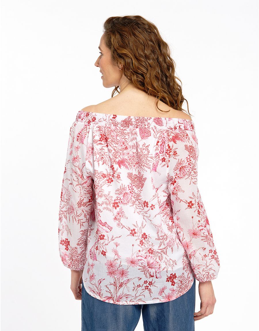 Blouse rouge féminine
