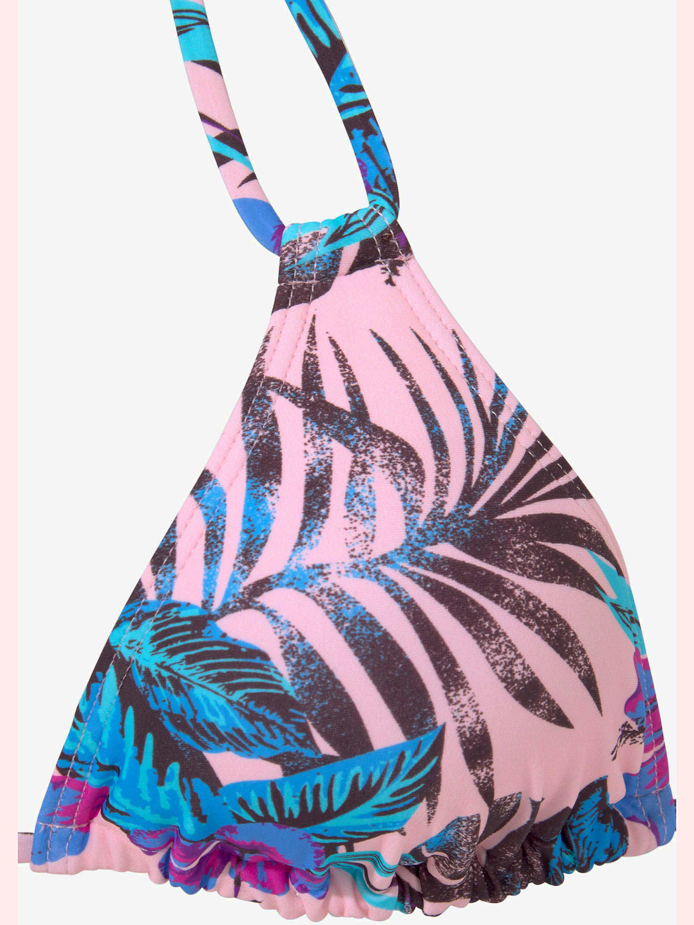 Haut de bikini triangle imprimé floral