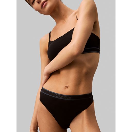 Calvin Klein Thong, Black/Ink Logo, M