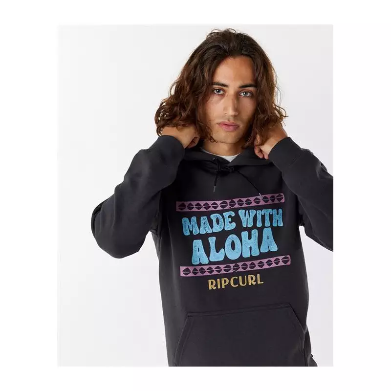 Sweat RIPCURL Down The Line Fp Hooded Washed Black