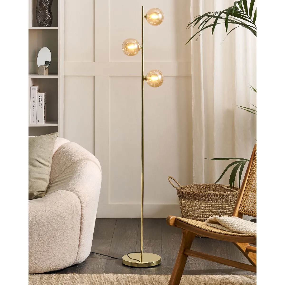 Beliani Lampadaire Ramis - Doré