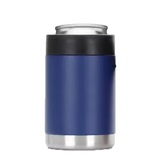 (360ml) Doppelwandiger Edelstahl Getränke Dosen Kühler Becher Hülle Dosenkühler - Blau