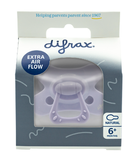 Difrax Fopspeen Natural 6  Maanden SE Lilac Amethyst 1ST