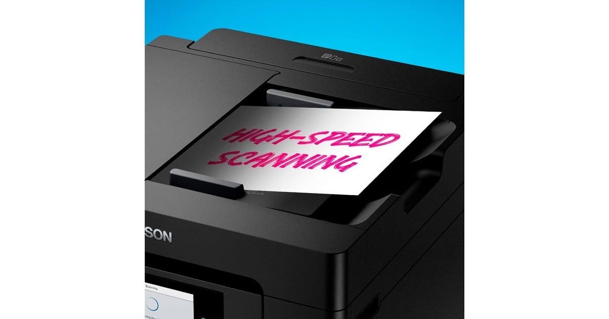EpsonEcoTank ET-5850 all-in-one inkjetprinter met faxfunctie  (Zwart, Scannen, Kopiëren, Faxen, LAN, Wi-Fi)