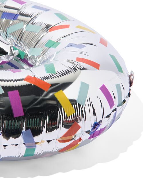 ballon alu chiffre 9 confetti XL