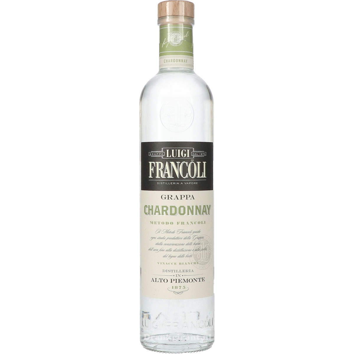 Luigi Francoli Grappa Chardonnay Bianca 70 cl