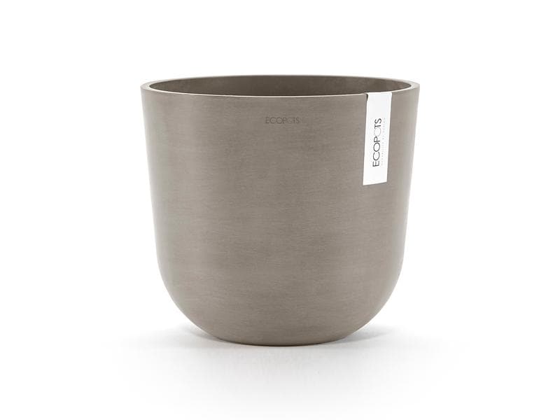 Ecopots Pflanzentopf Oslo 25, French Taupe Robuster und langlebiger Blumentopf