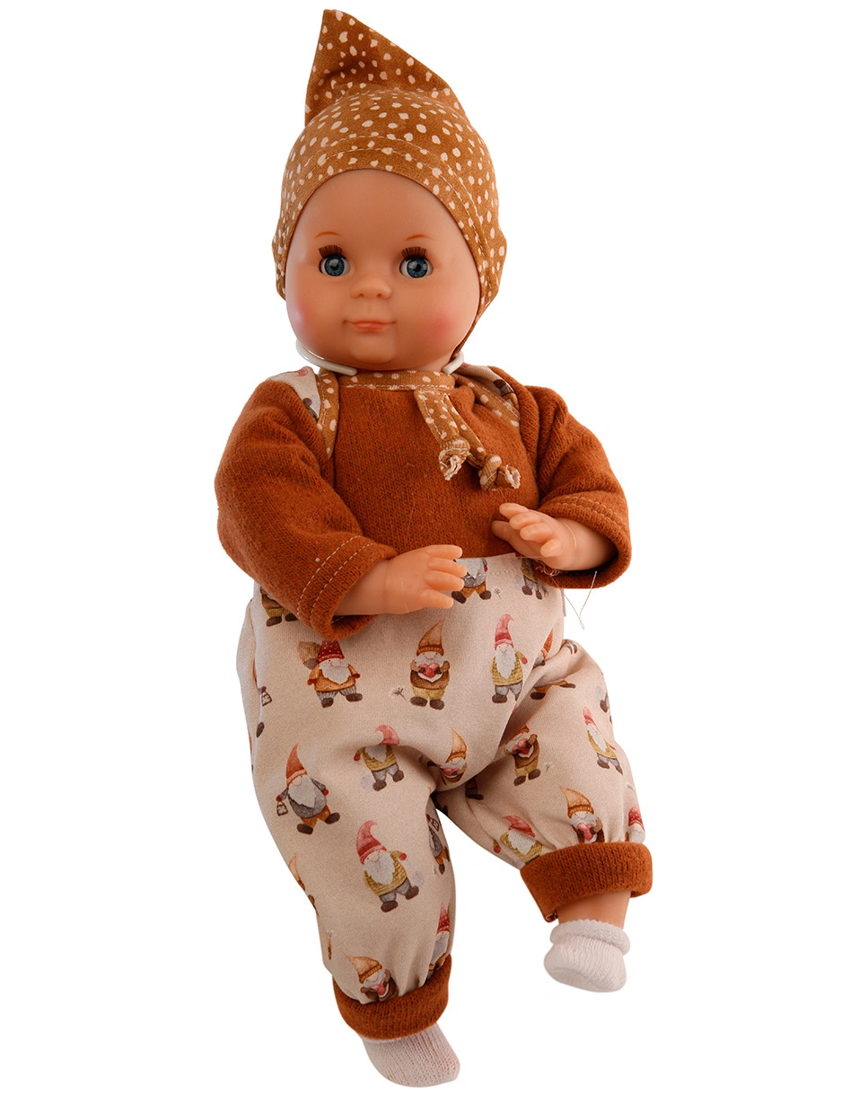 Puppe SCHLUMMERLE - ZWERG (32cm) mit Malhaar/blaue Augen