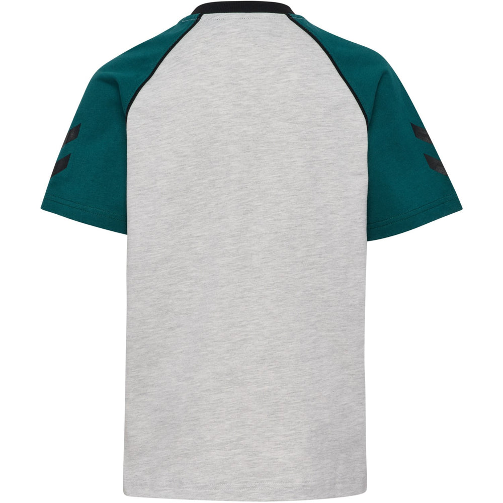 Køb Hummel Light Grey Melange Jr Reg V-Neck T-Shirt Ss