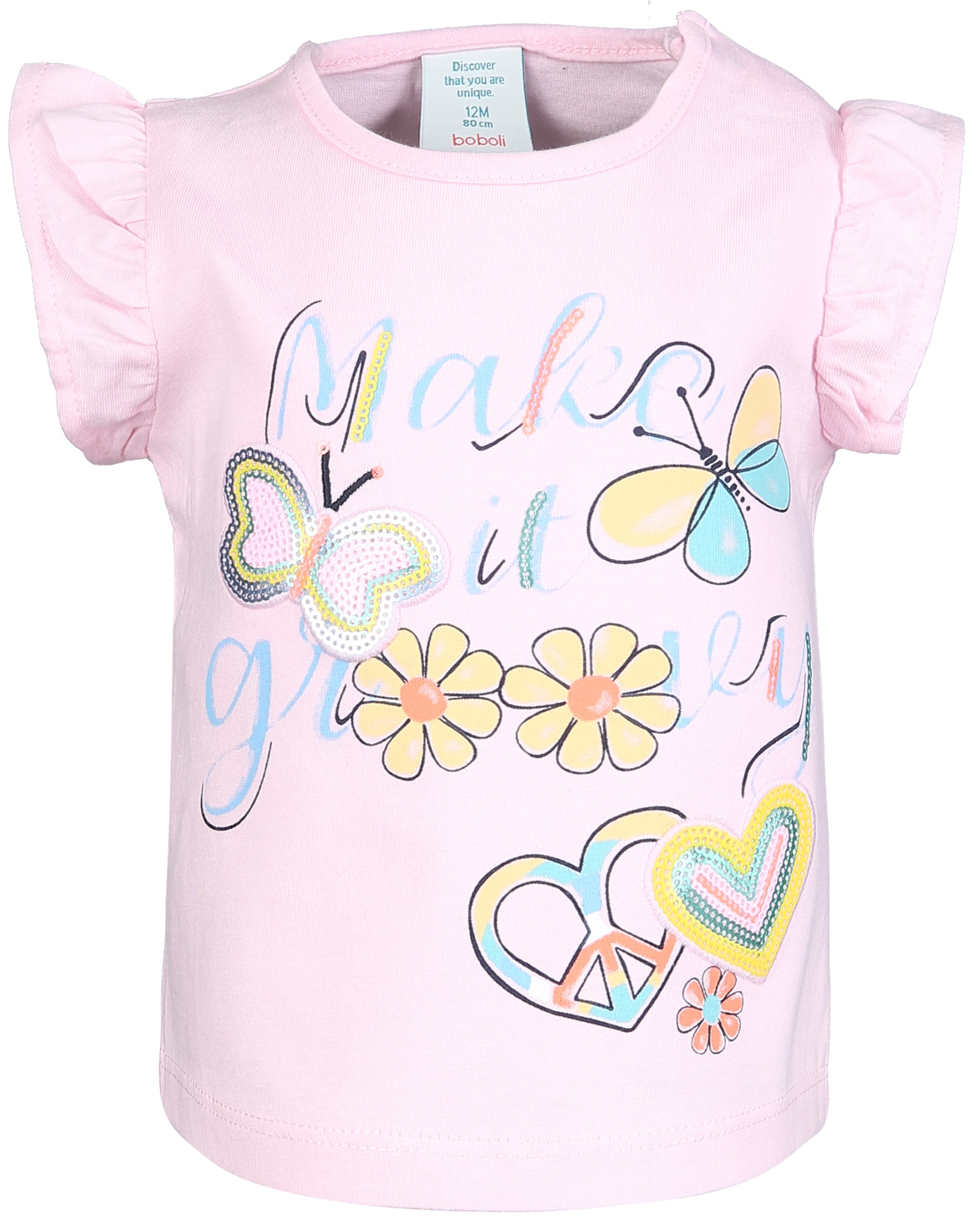 T-Shirt MARIPOSA in rosa