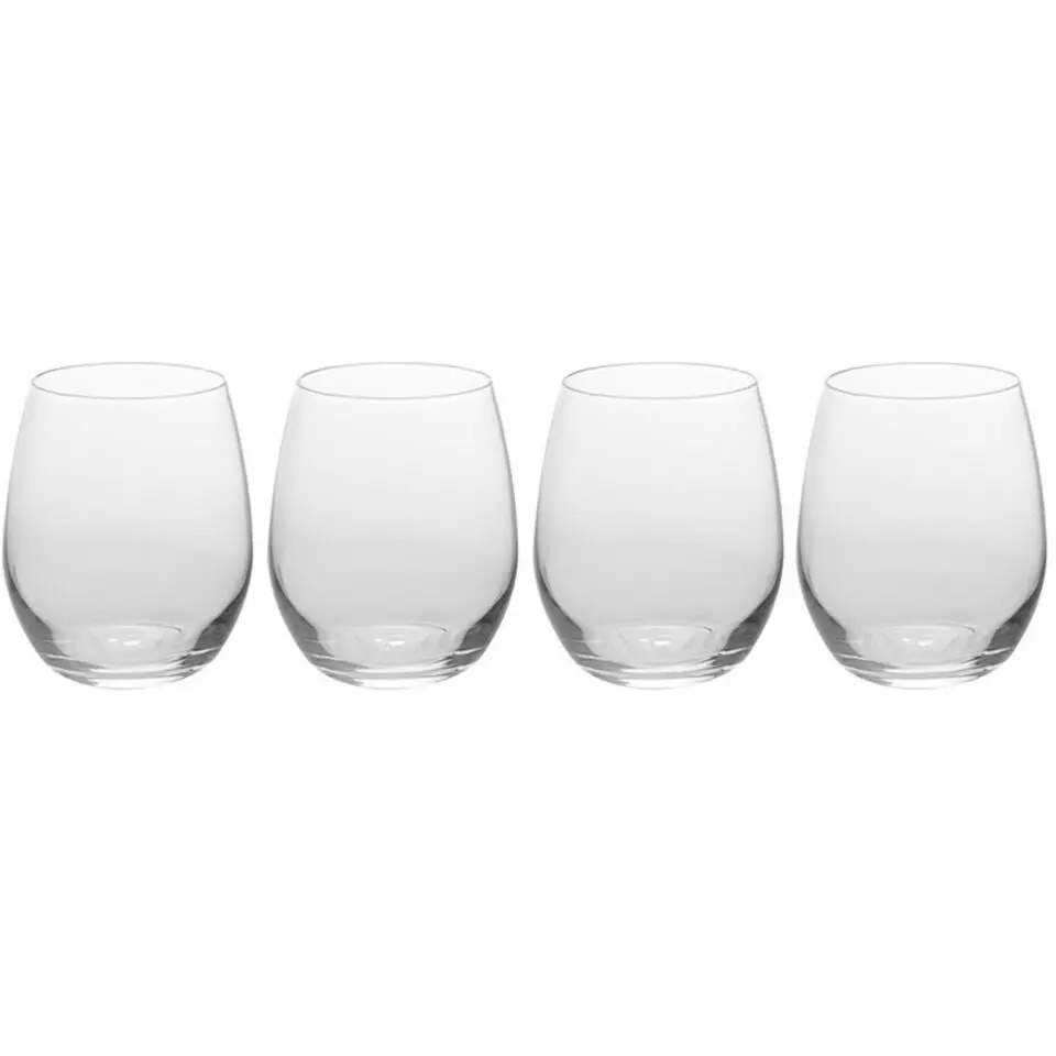 Excellent Houseware luxe sap/waterglazen - 4x stuks - 390 ml