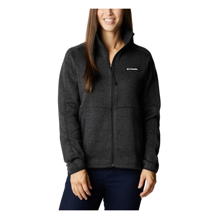 Columbia W Sweater Weather Full Zip Black Heather