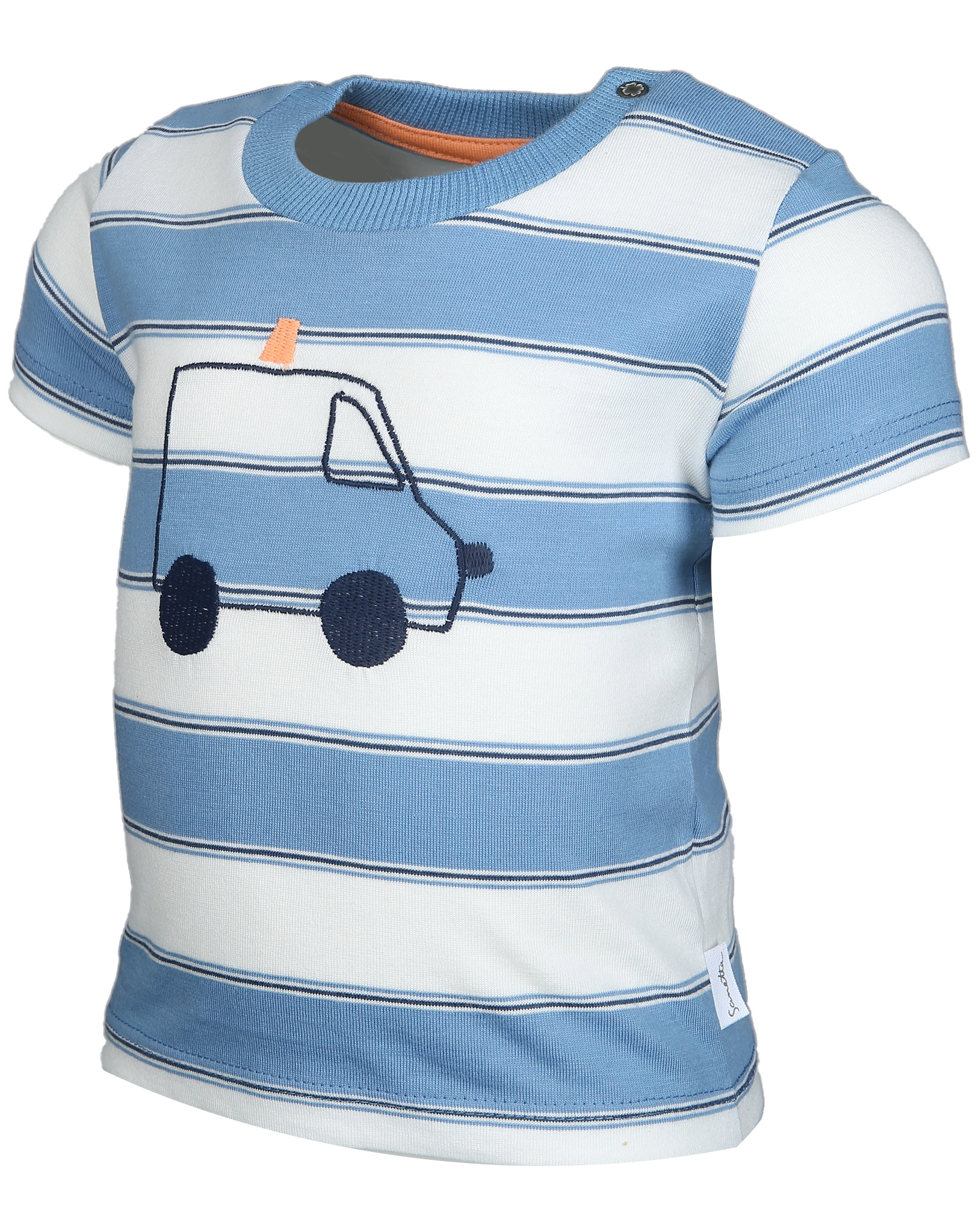 T-Shirt POLICE STRIPED in cloud blue