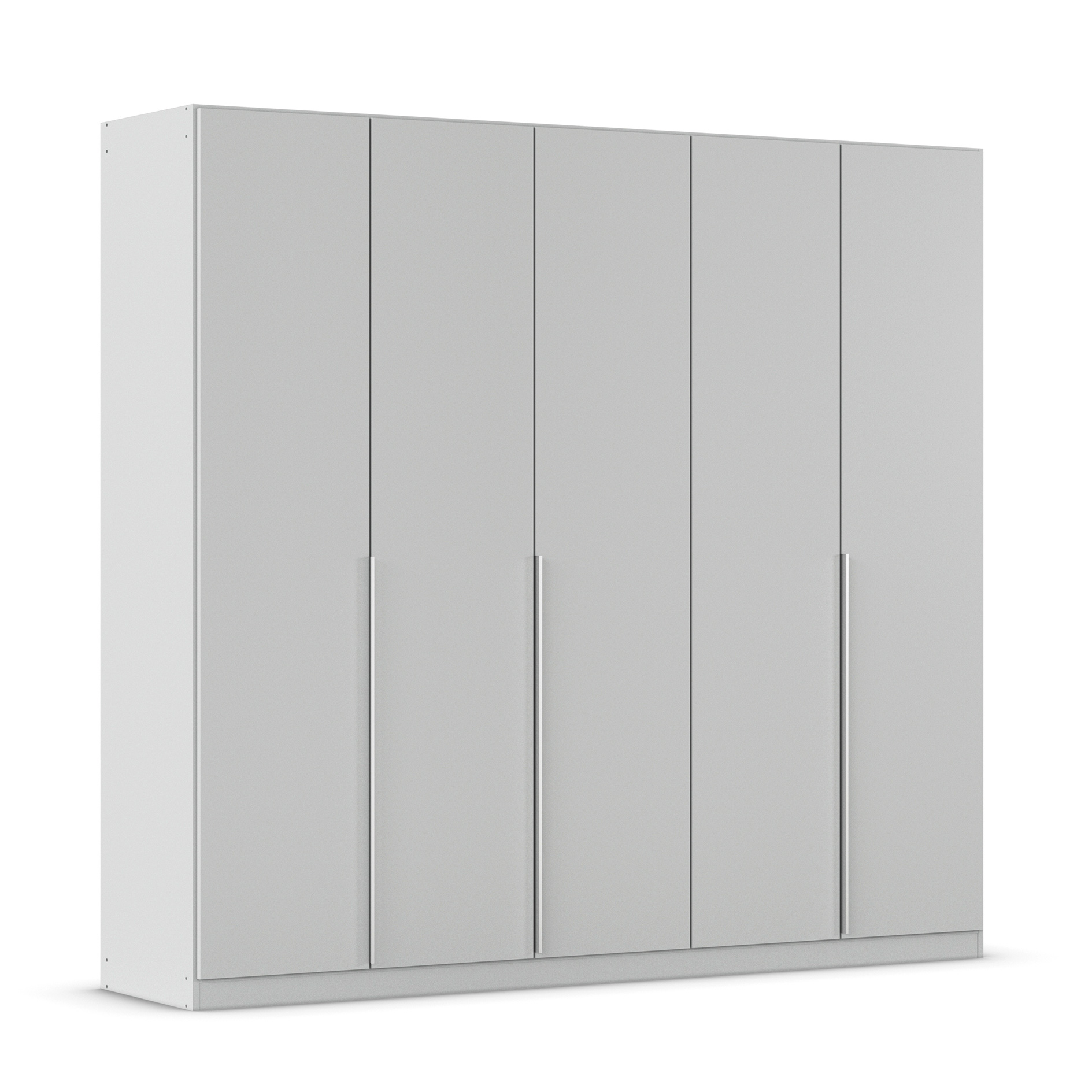 Drehtürenschrank - seidengrau - 5-türig - 226x210 cm