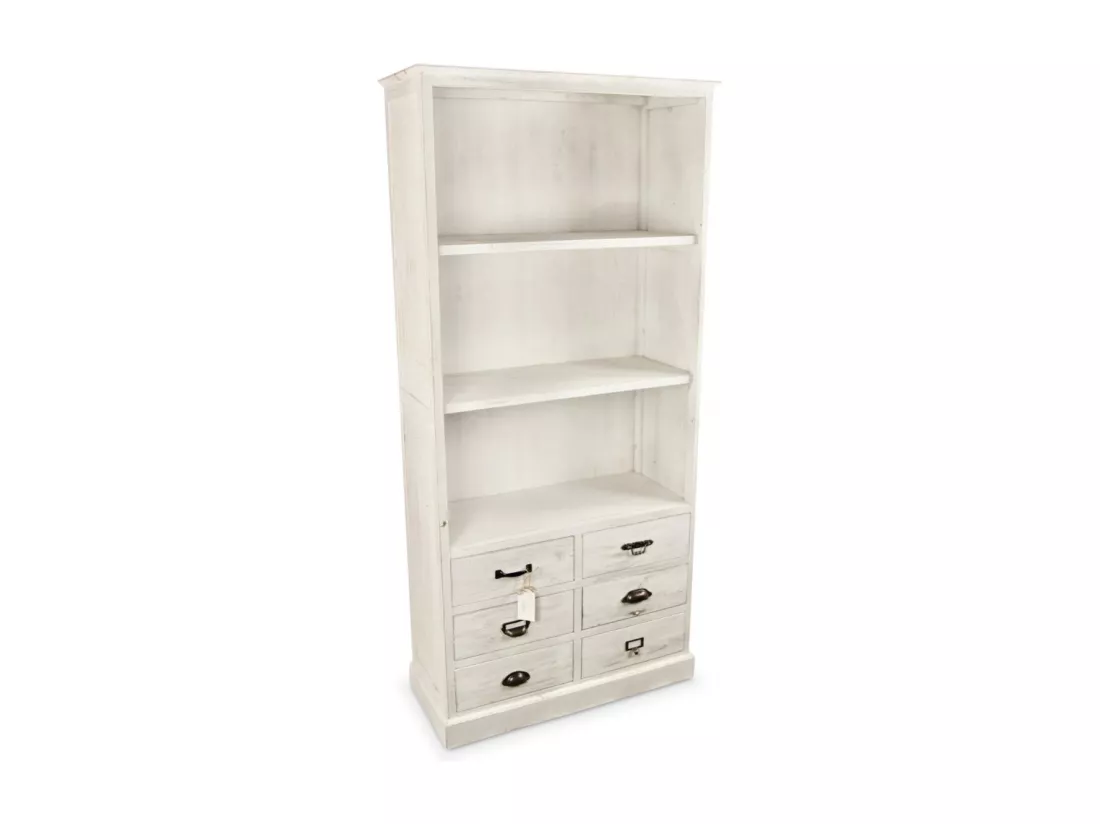 Vaisselier 6 tiroirs Bois Blanc - Décoration d'Autrefois