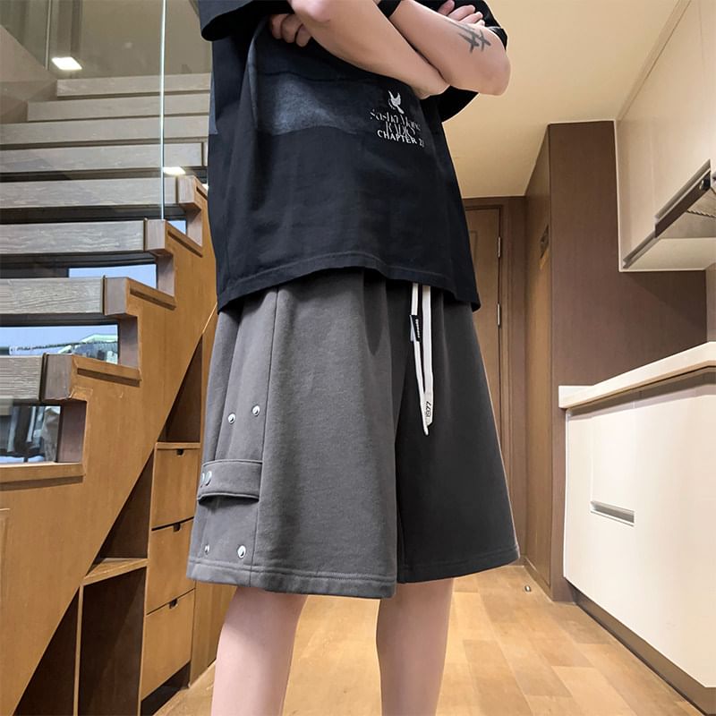 Bay Go Mall - Sweatshorts met trekkoord in de taille en effen paneel