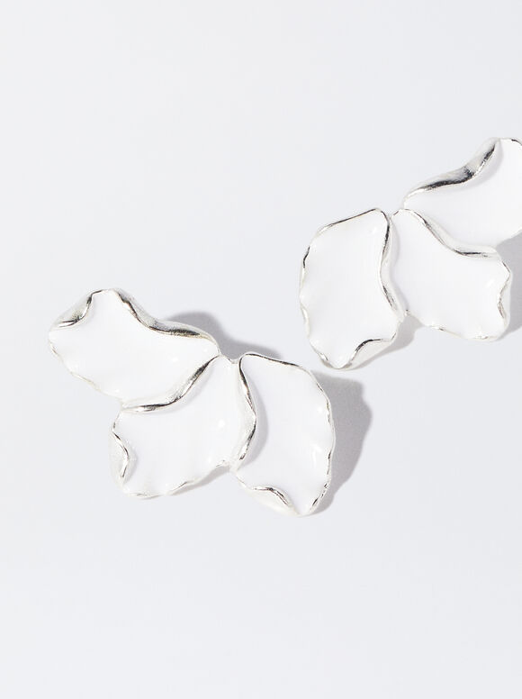 Brincos de Flor - Branco