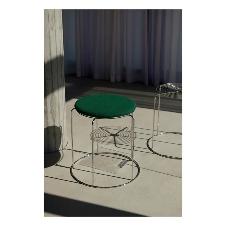 & Tradition Assise pour tabouret Wire VP11, Verner Panton | Vert émeraude