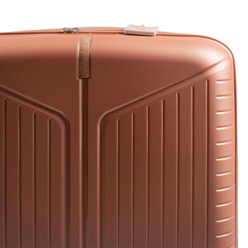 Valise cabine rigide extensible Évaé 55 cm Rose Pale