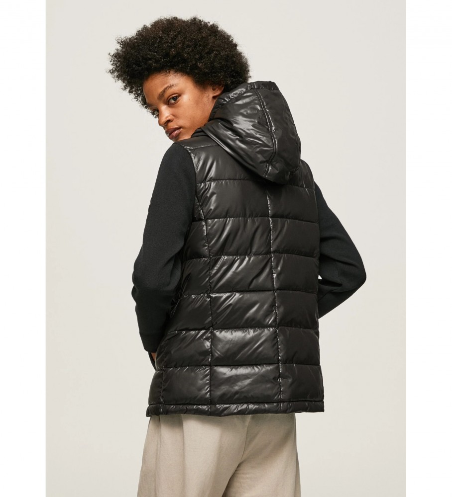 Jaqueta puffer preta da Pepe Jeans