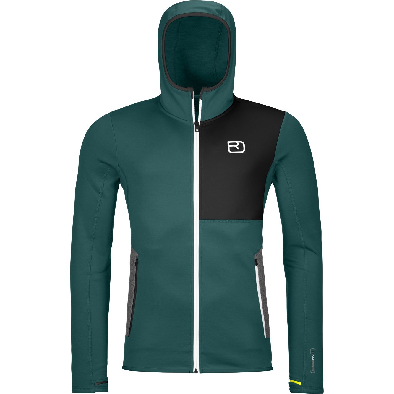 ORTOVOX Fleece Hoody Herren dark pacific
