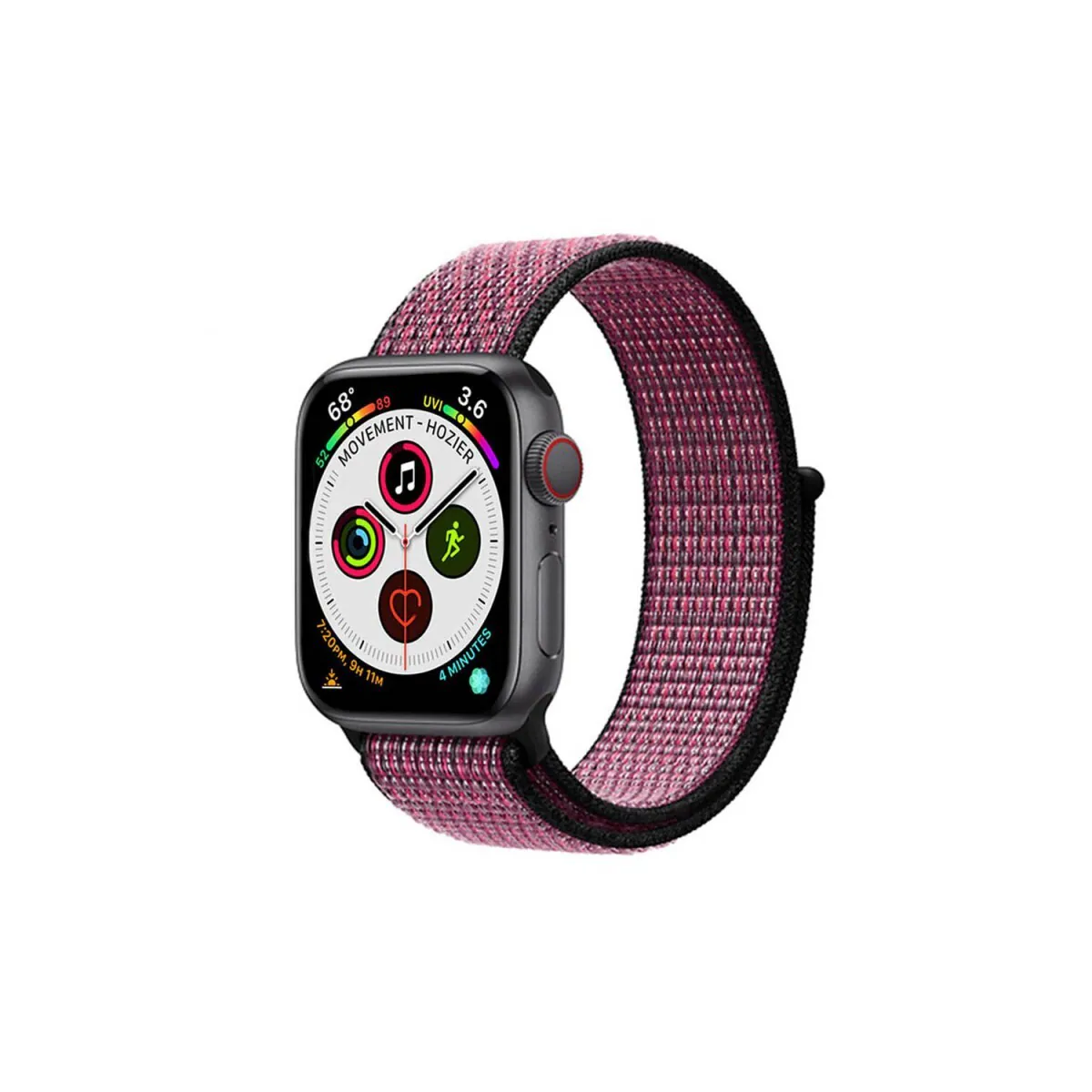 Nylon Armbånd Apple Watch 6 (40mm) - True Berry