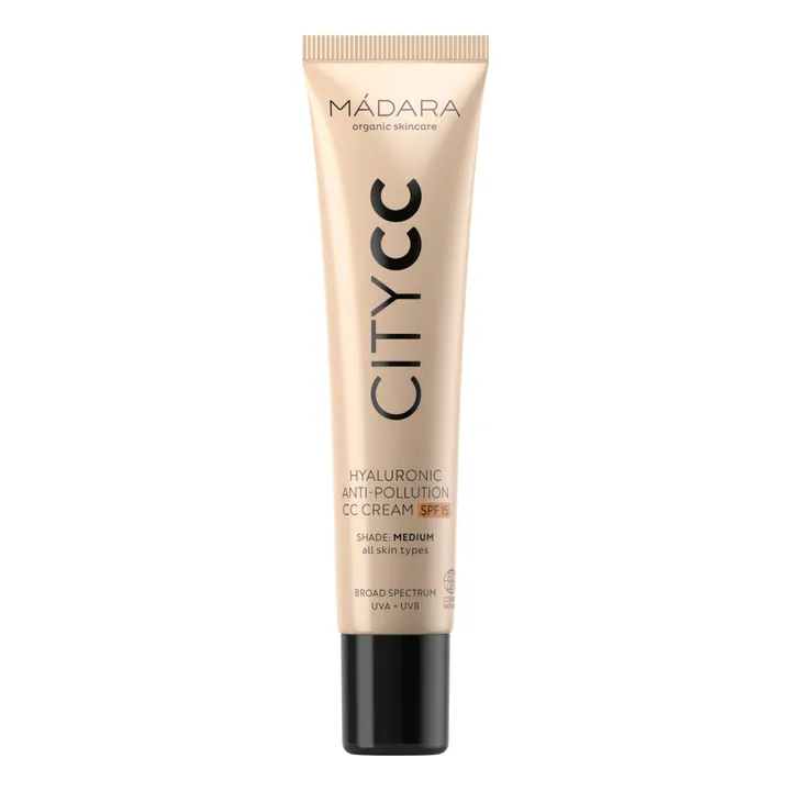MÁDARA CITY CC Crème anti-Pollution à l’acide hyaluronique SPF15 - 40 ml | Medium